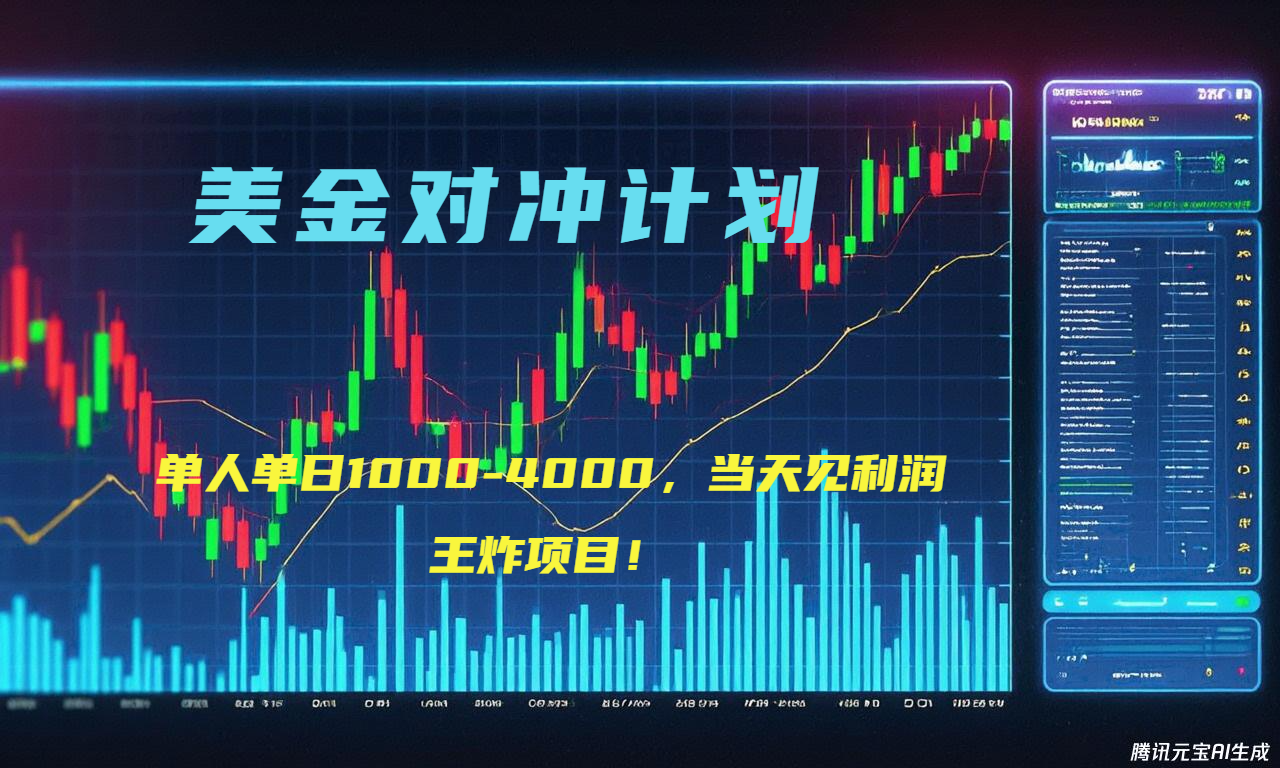2025年最暴力项目“美金先登计划”最新最强对冲战法，每日实际收益1K-4K-ACE云网创