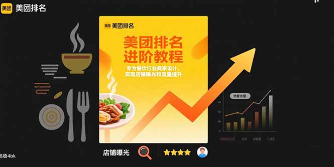 美团排名进阶教程：专为餐饮行业商家设计，实现店铺曝光和流量提升-云网创