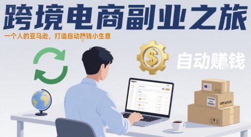 跨境电商副业之旅，一个人的亚马逊，打造自动賺钱小生意-或|网创人人推