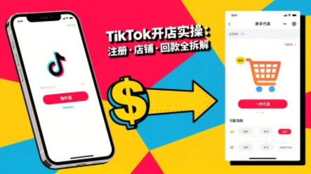 TikTok从开店到投流的进阶课，从基础实操到高阶技巧一网打尽-零氪云网创