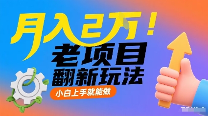 月入2W！老项目翻新玩法，小白上手就能做，非常容易上手-焦点网创