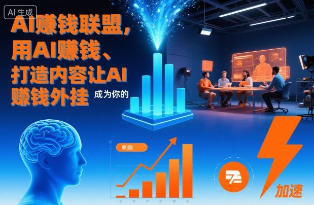 AI賺钱联盟，用AI賺钱、打造内容让AI成为你的賺钱外挂-优优云网创
