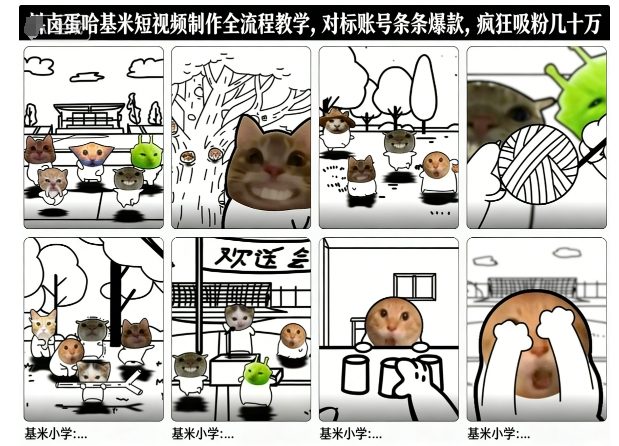 卤蛋哈基米短视频制作全流程教学，条条爆款，疯狂吸粉几十万-参一网创