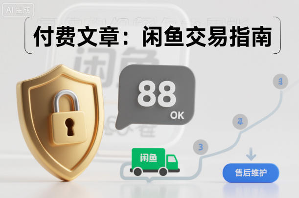 付费文章：闲鱼交易指南，怎么才能降低被坑被马扁的概率-虚拟副业网