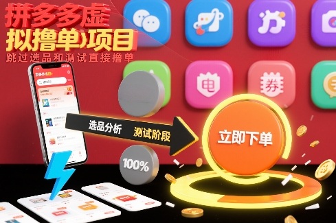 拼多多虚拟撸单项目，跳过选品和测试直接撸单-云网创
