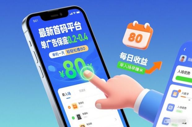 最新首码平台，单广告保底0.2-0.4，单机一天轻松撸80，早入场早賺米【揭秘】-青年云网创