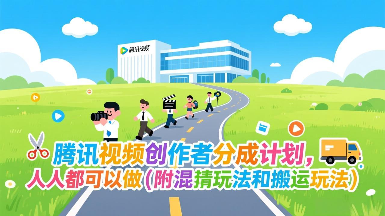 腾讯视频创作者分成计划，人人都可以做(附混剪玩法和搬运玩法-参一网创