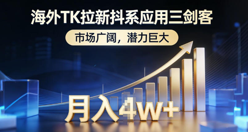 海外TK拉新抖系应用三剑客，市场广阔，潜力巨大，月入1w+-参一网创