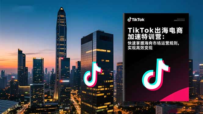 TikTok出海电商加速特训营-更新：快速掌握海外市场运营规则，实现高效变现-云网创