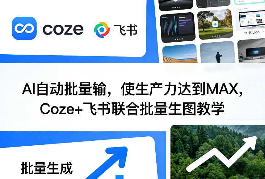 AI自动批量输，使生产力达到MAX，Coze+飞书联合批量生图教学-优优云网创