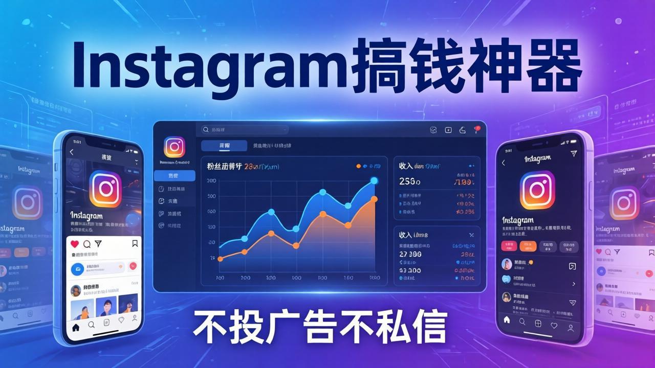 Instagram搞钱神器：月涨6万粉+月入5万刀，不投广告不私信，靠算法+低价产品-云网创