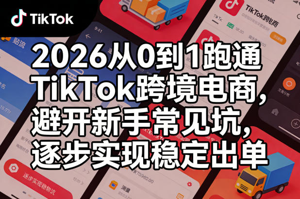 2026从0到1跑通TikTok跨境电商，避开新手常见坑，逐步实现稳定出单-云网创