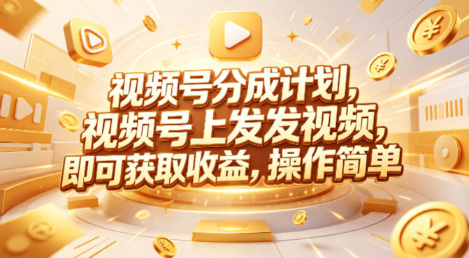 视频号分成计划，599元众筹的Red团队课程，视频号上发发视频，即可获取收益，操作简单-CTO资源网