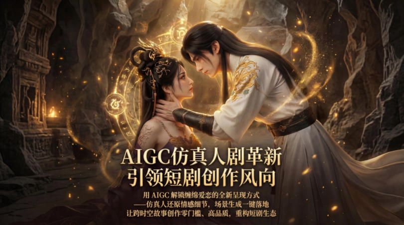 AIGC仿真人《合欢宗》短剧教学，用AIGC解锁缠绵爱恋的全新呈现方式，让跨时空故事创作零门槛、高品质，重构短剧生态-阿瑞网创资源站