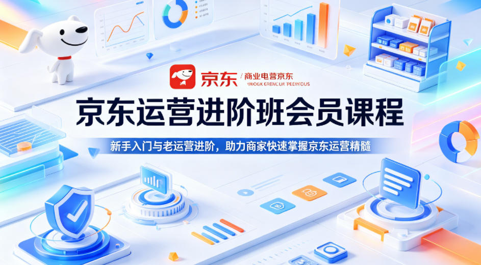 京东运营进阶班会员课程，新手入门与老运营进阶，助力商家快速掌握京东运营精髓-优优云网创