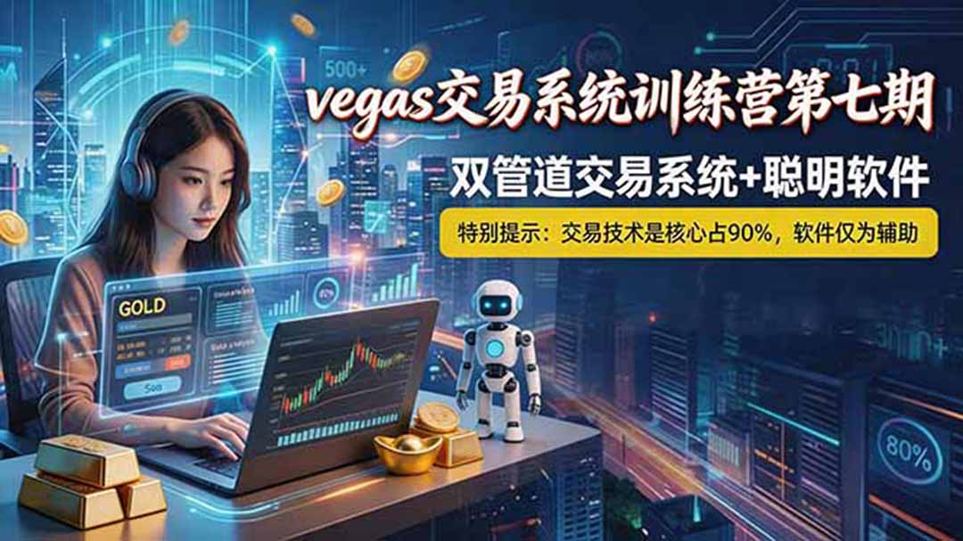 【海外美金AI搬砖】Vegas交易技术+聪明软件， 黄金期货日赚50-1000U， 长期稳定，小白轻松上手-子曰云网创
