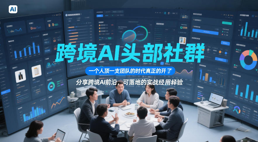 跨境AI头部社群，一个人顶一支团队的时代真正的开始了，分享跨境AI前沿，可落地的实战经验(更新6月19日)-亿云网创