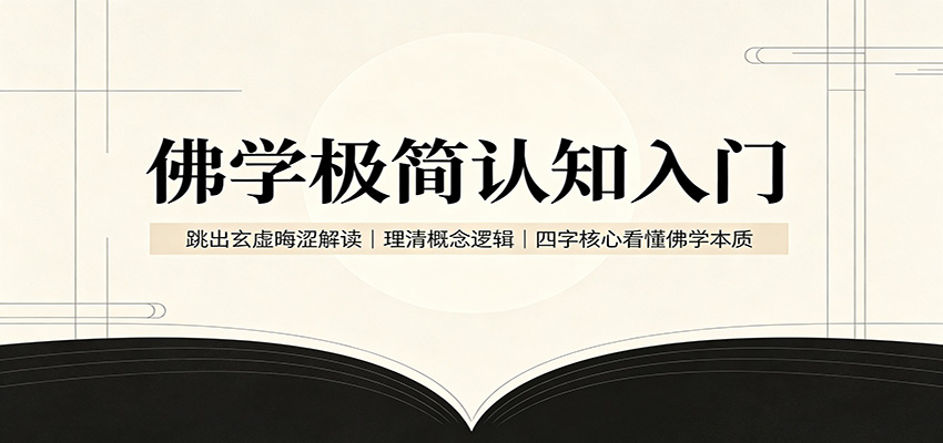 佛学极简认知入门：跳出玄虚晦涩解读，理清概念逻辑，四字核心看懂佛学本质-自由人网创