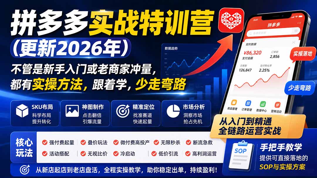 拼多多实战特训营(更新26年0822-白云资源网