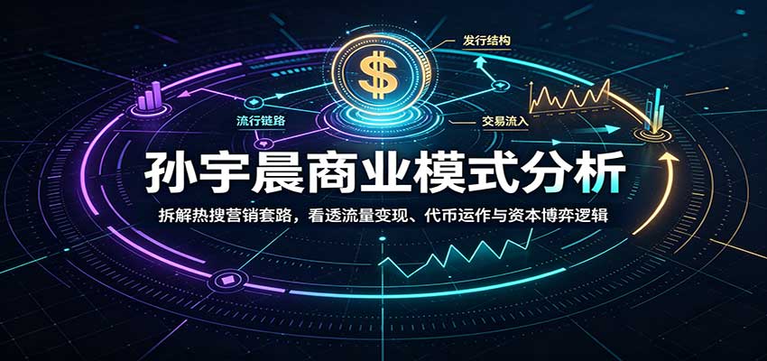 孙宇晨商业模式分析：拆解热搜营销套路，看透流量变现、代币运作与资本博弈逻辑-青年云网创